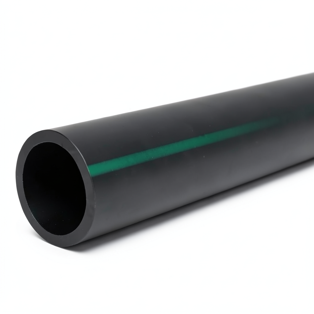 HDPE Polyethylene Pipe Nominal Pressure 15.9 Bar PE 63 OD 225 mm SDR 7.4 Black