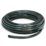 لفة أنابيب بلاستيك HDPE ضغط 6.2 بار PE 63 قطر خارجي 50 مم SDR 13.6 أسود مع خطوط خضراء