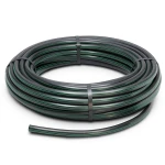 لفة أنابيب بلاستيك HDPE ضغط 6.2 بار PE63 110 مم SDR 13.6 أسود مع خطوط خضراء