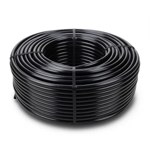 HDPE Plastic Coil Pipe Nominal Pressure 6.3 Bar PE 100 OD 50 mm Thickness 2.0 mm Black
