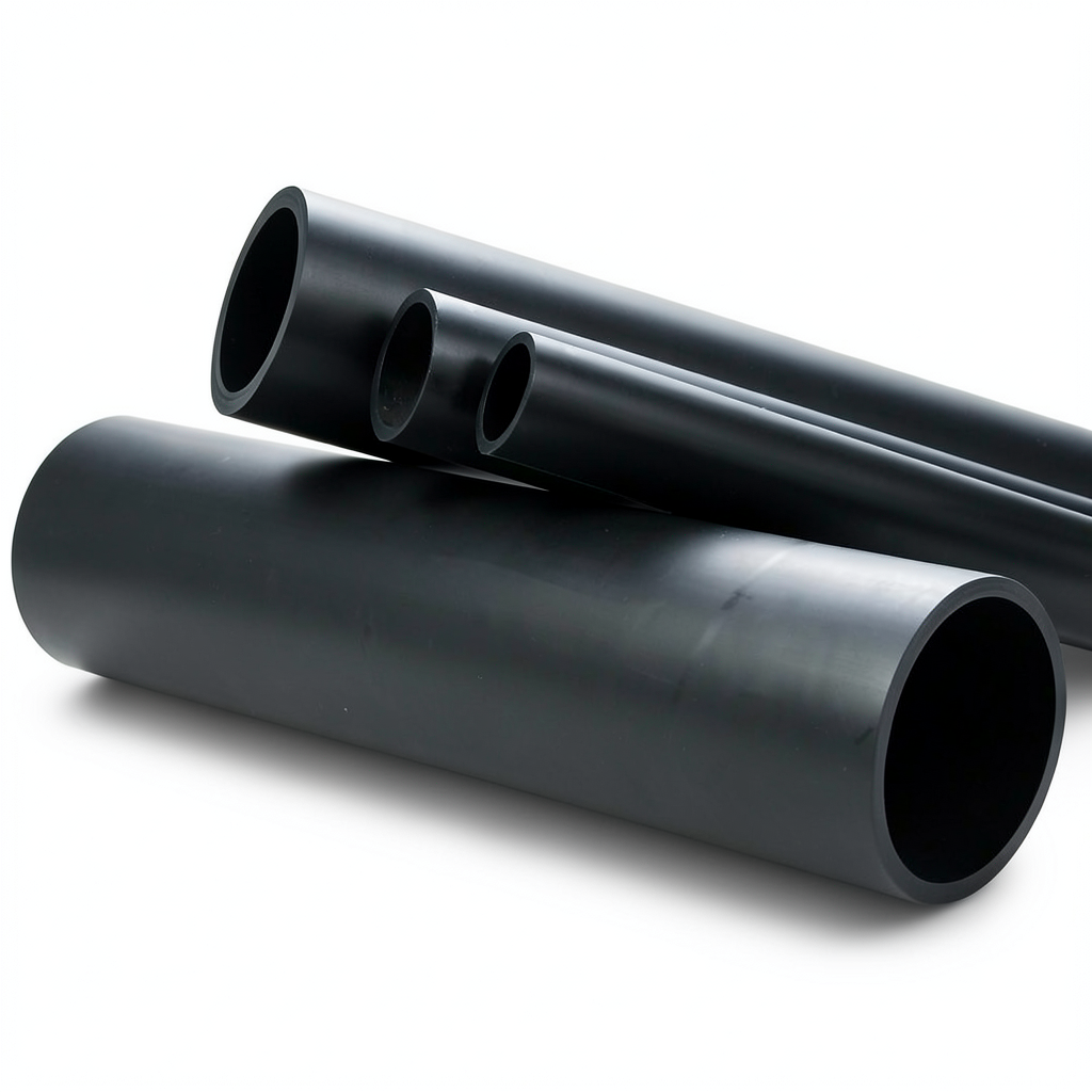 HDPE Pipe Pressure 16 Bar PE 80 Size OD 450 mm SDR 9 Black Color
