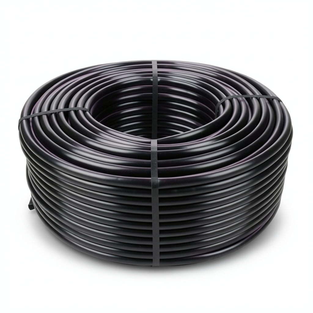HDPE Coil Pipe PN 6.3 Bar PE 100, 90 mm OD, 3.5 mm Thickness, Black