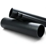 HDPE Plastic Pipe 16 Bar Pressure PE 80, 400 mm OD, 44.7 mm Thickness, Black