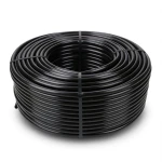 High Density Polyethylene Coil Pipe Pressure 6.3 Bar PE 100 Size 63 mm Black