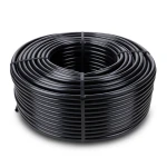 لفة أنابيب HDPE ضغط اسمي 6.3 بار PE 100 قطر خارجي 75 مم لون أسود