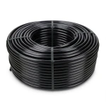 لفة أنابيب HDPE ضغط 12.5 بار PE 100، قطر 20 ملم، سمك 1.8 ملم، لون أسود