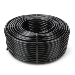 لفة أنابيب بلاستيك HDPE ضغط 6.3 بار، قطر خارجي 110 ملم، سماكة 4.2 ملم، لون أسود