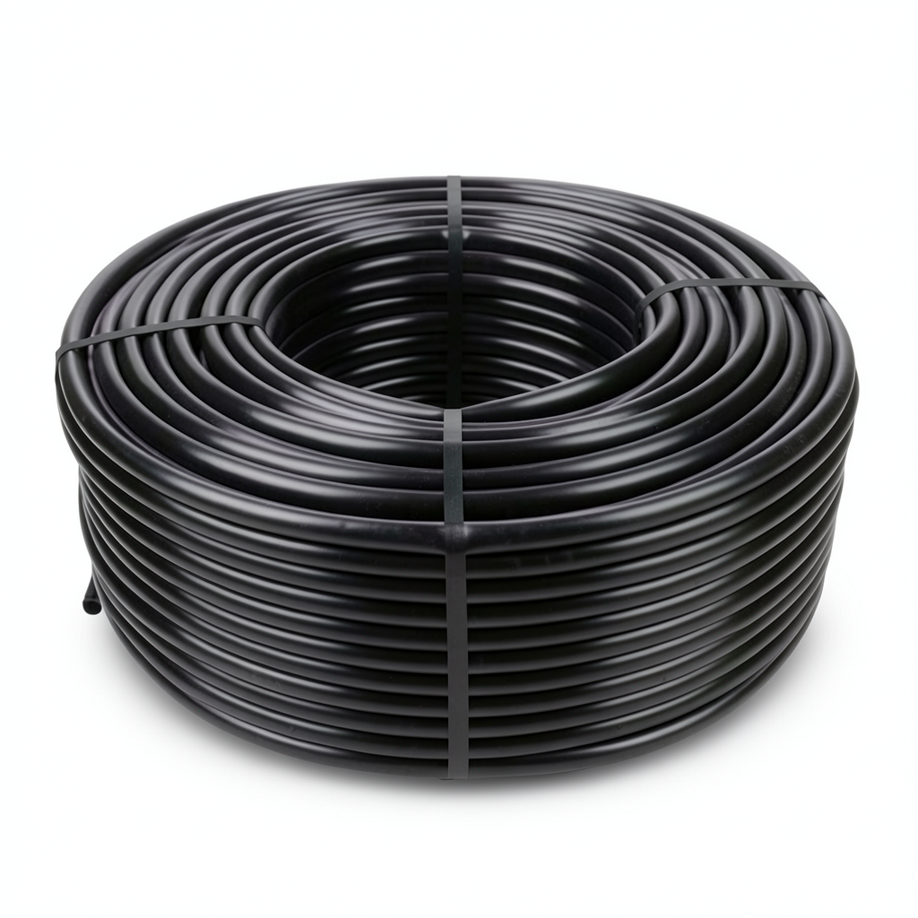 High Density Polyethylene Coil Pipe 12.5 Bar PE 100, 32 mm SDR 33 Black