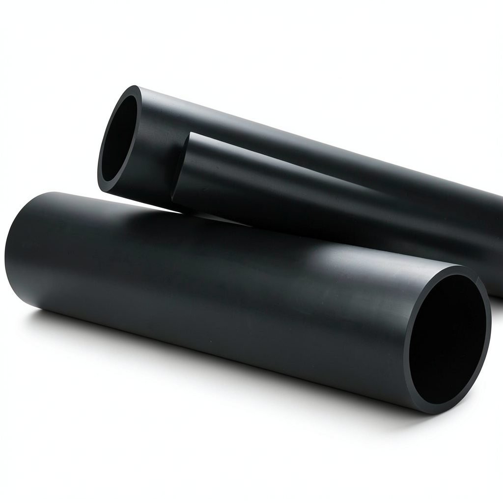 انابيب HDPE ضغط 16 بار PE 80 قطر 500 ملم SDR 9 سمك 55.8 ملي اسود