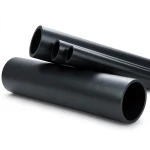 HDPE Plastic Pipe 16 Bar Pressure PE 80, 560 mm OD, 62.5 mm Thickness, Black