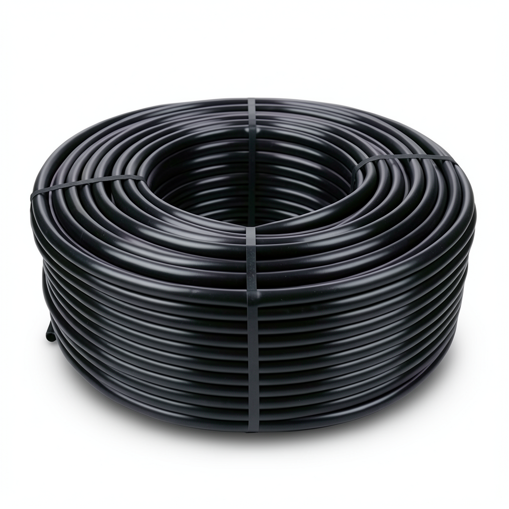 لفة أنابيب بلاستيك HDPE ضغط 6.3 بار PE 100، قطر 50 مم SDR 26 أسود