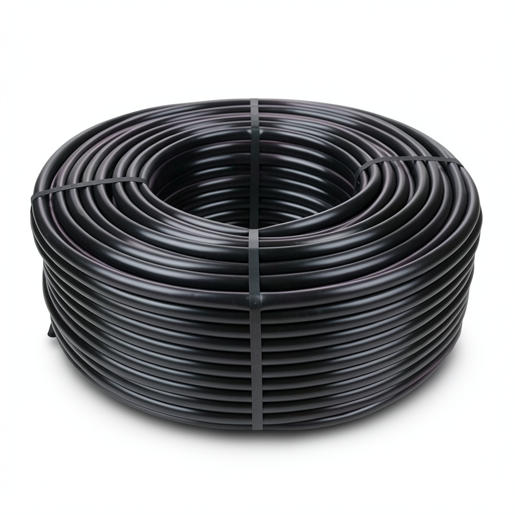 HDPE Coil Pipe Pressure 12.5 Bar PE 100, 20 mm Diameter, 1.8 mm Thickness, Black