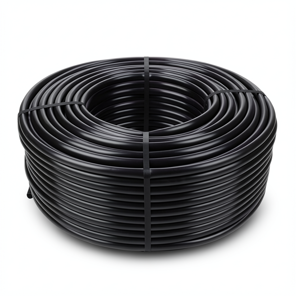 HDPE Coil Pipe Pressure 12.5 Bar PE 100, 25 mm OD SDR 33, Black