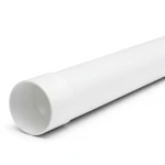 مواسير بلاستيك UPVC ضغط 15 بار مقاس 1/4 1 إنش سماكة 3.3 مم لون أبيض