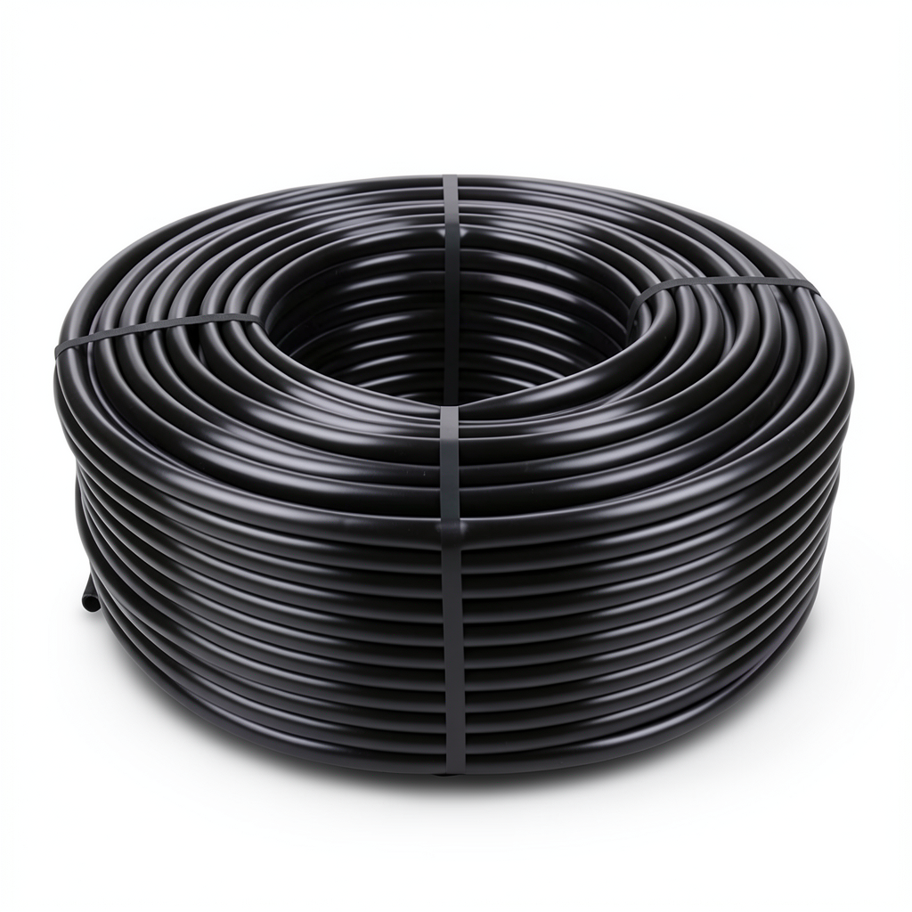 لفة انابيب بلاستيك HDPE ضغط 6.3 بار PE 100 قطر خارجي 75 مم SDR 26 لون اسود