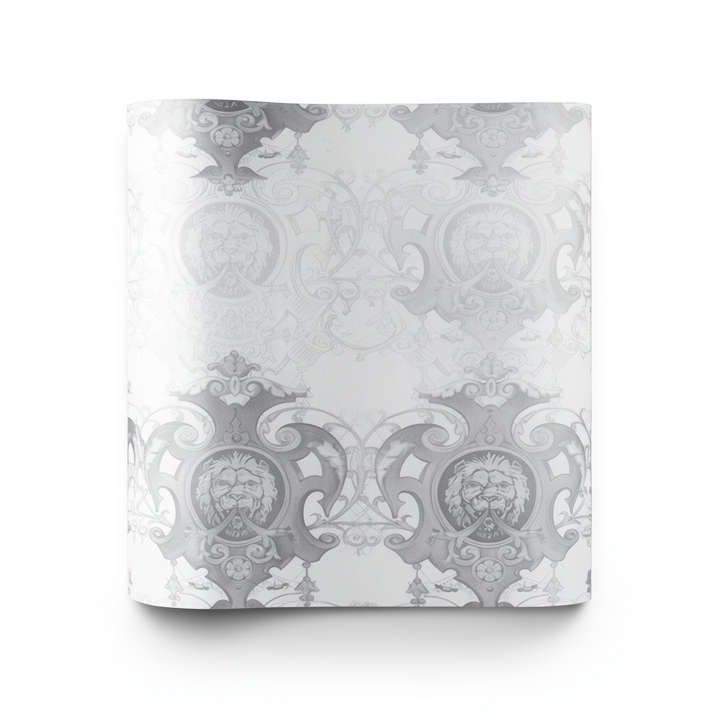 Decorative Wallpaper Venice Collection 5 m² White with Grey, Product Code 10-5768 |