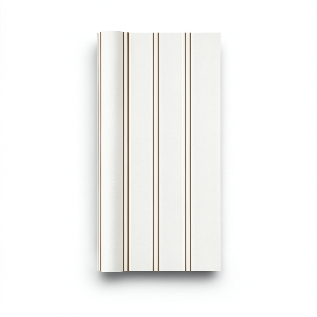 Decorative Soprano Wallpaper 5 m² White with Brown Color | Erismann