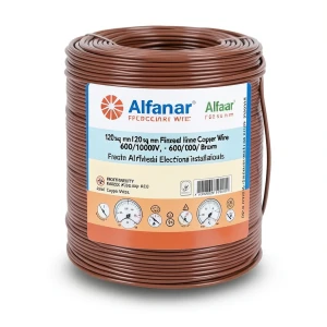 Alfanar 120sq mm Flexible Tinned Copper Wire, 600/1000V, Brown | Al Fanar