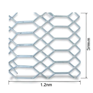 Hot Rolled Expanded Metal Wiremesh 3 mm Thickness, 1.22 M Width, 7 M Length, Jawhara Form