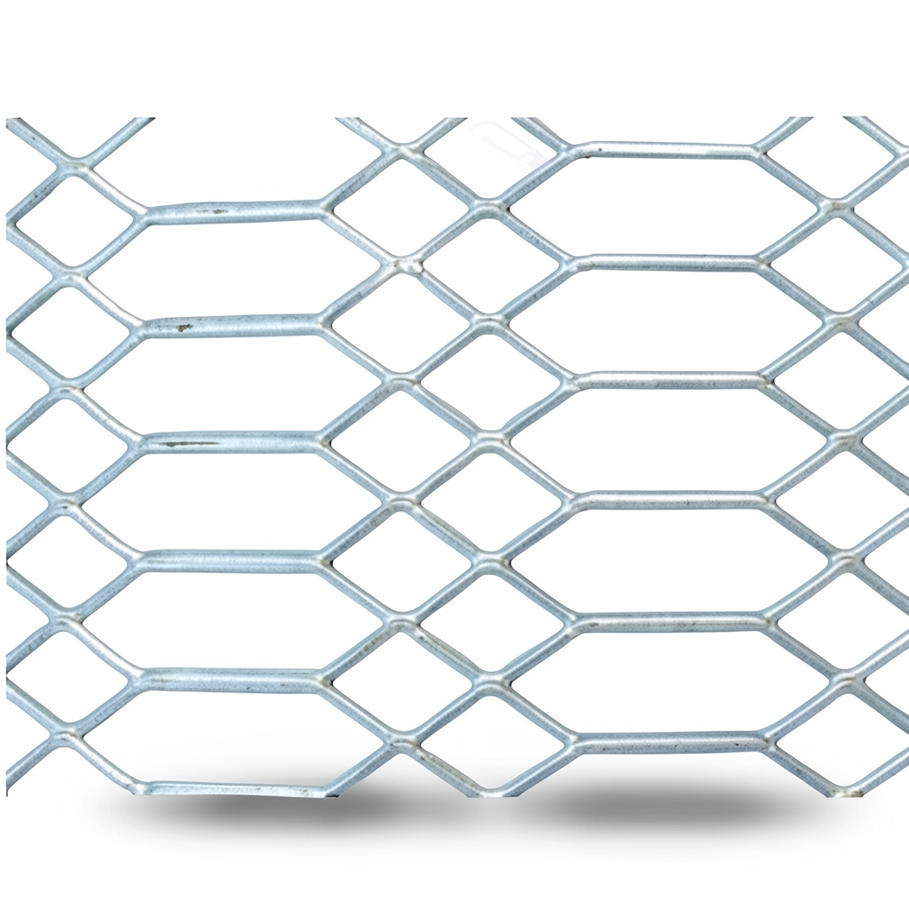Hot Rolled Expanded Metal Jawhara Shape Wire Diameter 2 mm Size 2.44×6 M