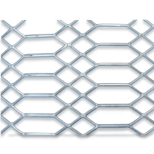 Hot Rolled Expanded Metal Sheet Flattened, Jawhara Design, 2 mm Thick, 2.44×4 m