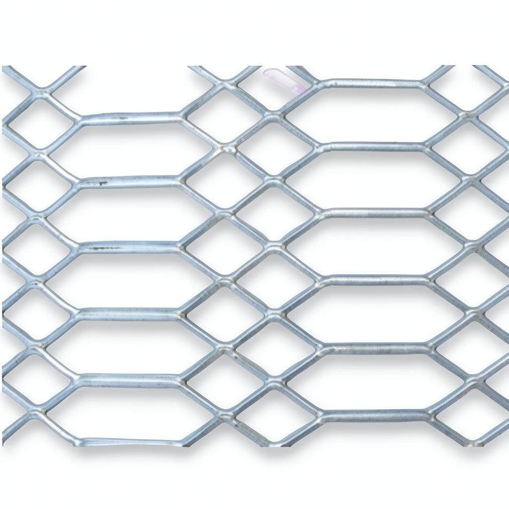 Hot Rolled Flattened Expanded Metal Jawhara Form 2 mm Thickness 5 M Length 2.44 M Width