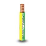 كابل نحاس THHN/THWN معزول PVC 105° 2.2 مم قطر 600 فولت 300 قدم أصفر مع أخضر | شركة الفنار