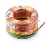 كابل نحاس THHN/THWN معزول PVC 105°C مقاس 1.31 مم² قطر 2.5 مم 600 فولت طول 250 قدم أصفر مع أخضر | شركة الفنار