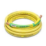 كابل نحاس THHN/THWN معزول PVC 105° قطر 2.2 مم 600 فولت 250 قدم أصفر مع أخضر | شركة الفنار