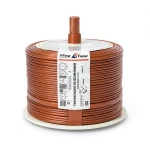 كابل نحاس THHN/THWN عزل PVC 105°C مقاس 2.08 مم² قطر 2.9 مم 600 فولت طول 500 قدم بني | شركة الفنار