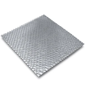 Hot Rolled Expanded Metal Sheet Flattened 2.3 mm Thickness, 2.44 M Width, 4 M Length, Jawhara Design