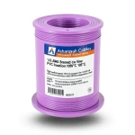 سلك كهرباء امريكي 1/0 AWG نحاس مجدول عازل PVC 105°C بنفسجي، 600 فولت، 500 قدم | شركة كابلات الشرقية للصناعة