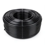 لفة أنابيب HDPE ضغط 12.5 بار PE 100، قطر خارجي 25 مم SDR 33، لون أسود