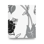 Soprano Wallpaper 5 m² White with Black Color | Erismann