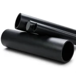 انابيب بلاستيك HDPE ضغط اسمي 6.3 بار PE 100 قطر خارجي 160 ملم سمك 6.2 ملم لون اسود
