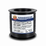 لفة سلك نحاس مجدول 14 AWG مطلي بالقصدير عزل PVC 105°C أسود 600 فولت 2500 قدم | شركة كابلات الشرقية للصناعة