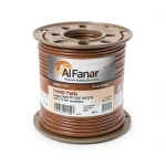 كابل نحاس THHN/THWN عزل PVC 105°C مقاس 5.26 مم² قطر 3.9 مم 600 فولت طول 500 قدم بني | شركة الفنار