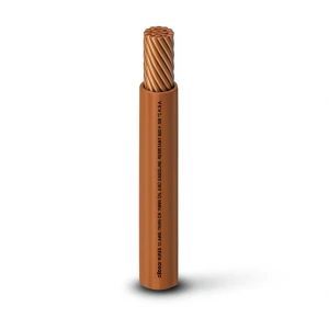 كابل نحاس THHN/THWN عزل PVC 105°C قطر 3.9 مم 600 فولت طول 300 قدم بني | شركة الفنار