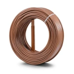 كابل نحاس THHN/THWN معزول PVC 105°C مقاس 5.26 مم² قطر 3.9 مم 600 فولت طول 250 قدم بني | شركة الفنار
