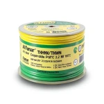 كابل نحاس THHN/THWN معزول PVC 105° قطر 2.2 مم 600 فولت 250 قدم أصفر مع أخضر | شركة الفنار