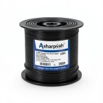18 AWG Stranded Tinned Copper Wire, PVC Insulation 105°C, Black, 600V, 2500ft | Asharqiyah Cables Company for Industry