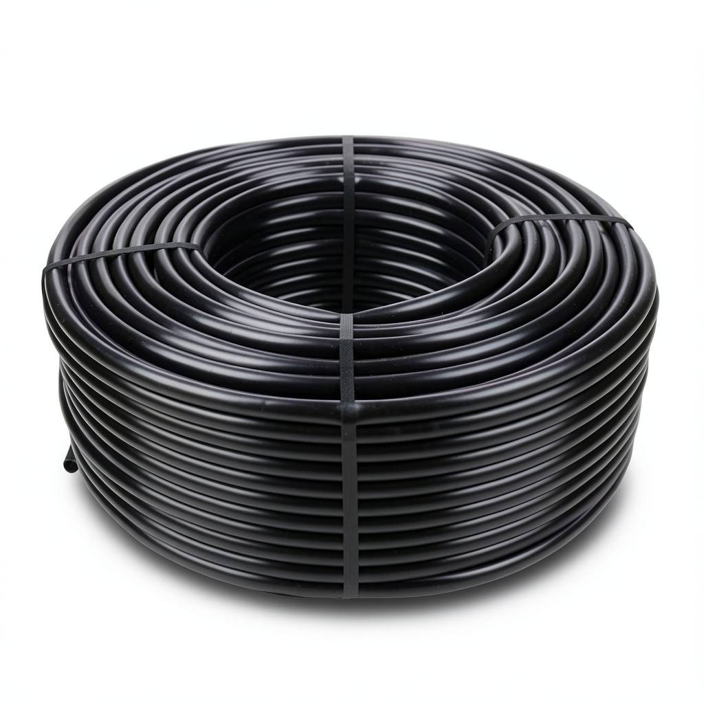 لفة أنابيب بلاستيك HDPE ضغط 6.3 بار PE 100، قطر 50 مم SDR 26 أسود