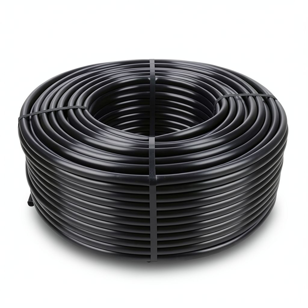 لفة انابيب بلاستيك HDPE ضغط 6.3 بار PE 100 قطر خارجي 75 مم SDR 26 لون اسود