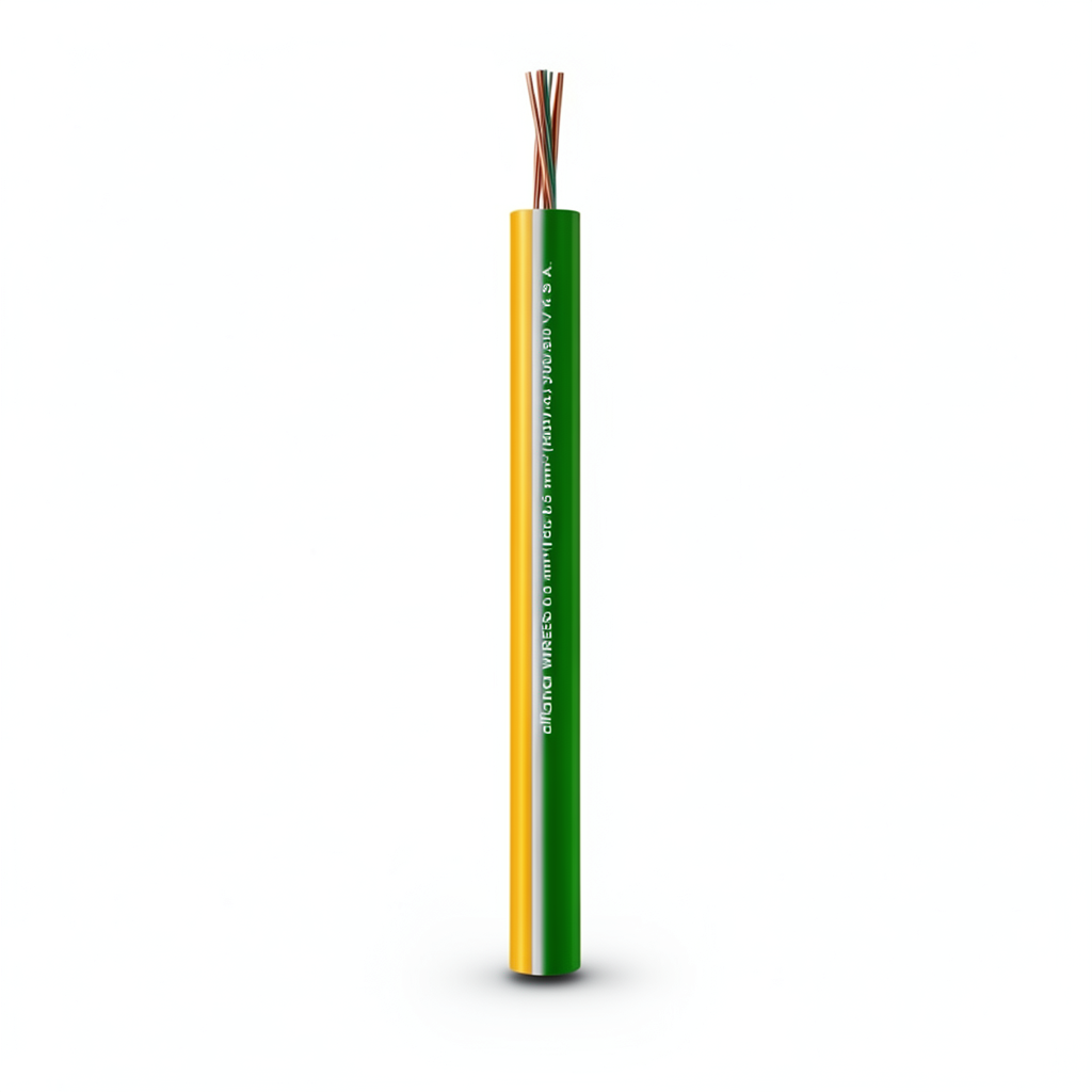 185mm Single Wire 600/1000 Voltage Flexible Copper Conductor PVC Insulated, Yellow/Green | Al Fanar