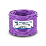 2 AWG Stranded Copper Wire PVC Insulated 105°C, Purple, 600V, 500ft | Asharqiyah Cables Company for Industry