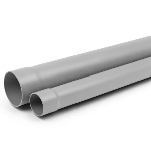 UPVC Pipe Class 4 Nominal Pressure 10 Bar Size 140 mm Thickness 7.2 mm Grey Color