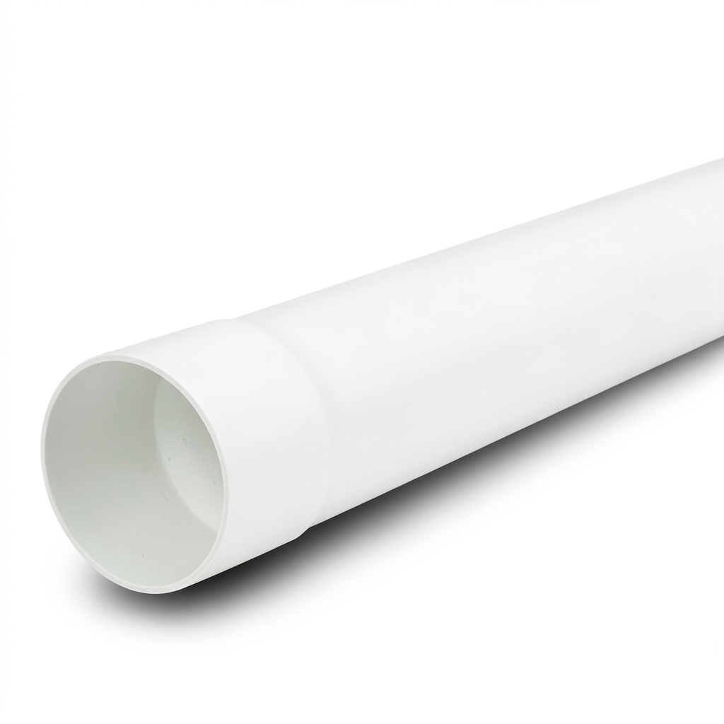 مواسير UPVC ضغط 4 بار مقاس 90 ملم سمك 2.2 ملم لون أبيض