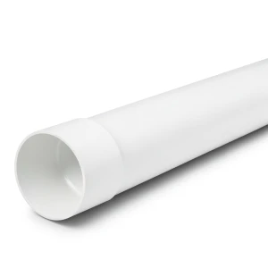 UPVC Plastic Pipe PN 4 Bar Size 110 mm Thickness 2.7 mm White Color