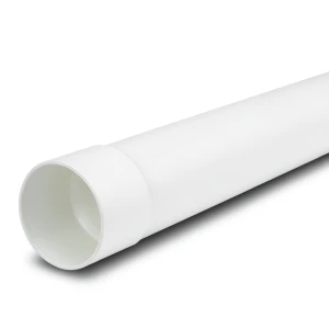 مواسير UPVC ضغط 4 بار مقاس 160 مم سمك 3.8 مم لون أبيض
