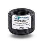 18 AWG Stranded Tinned Copper Wire, PVC Insulation 105°C, Black, 600V, 2500ft | Asharqiyah Cables Company for Industry